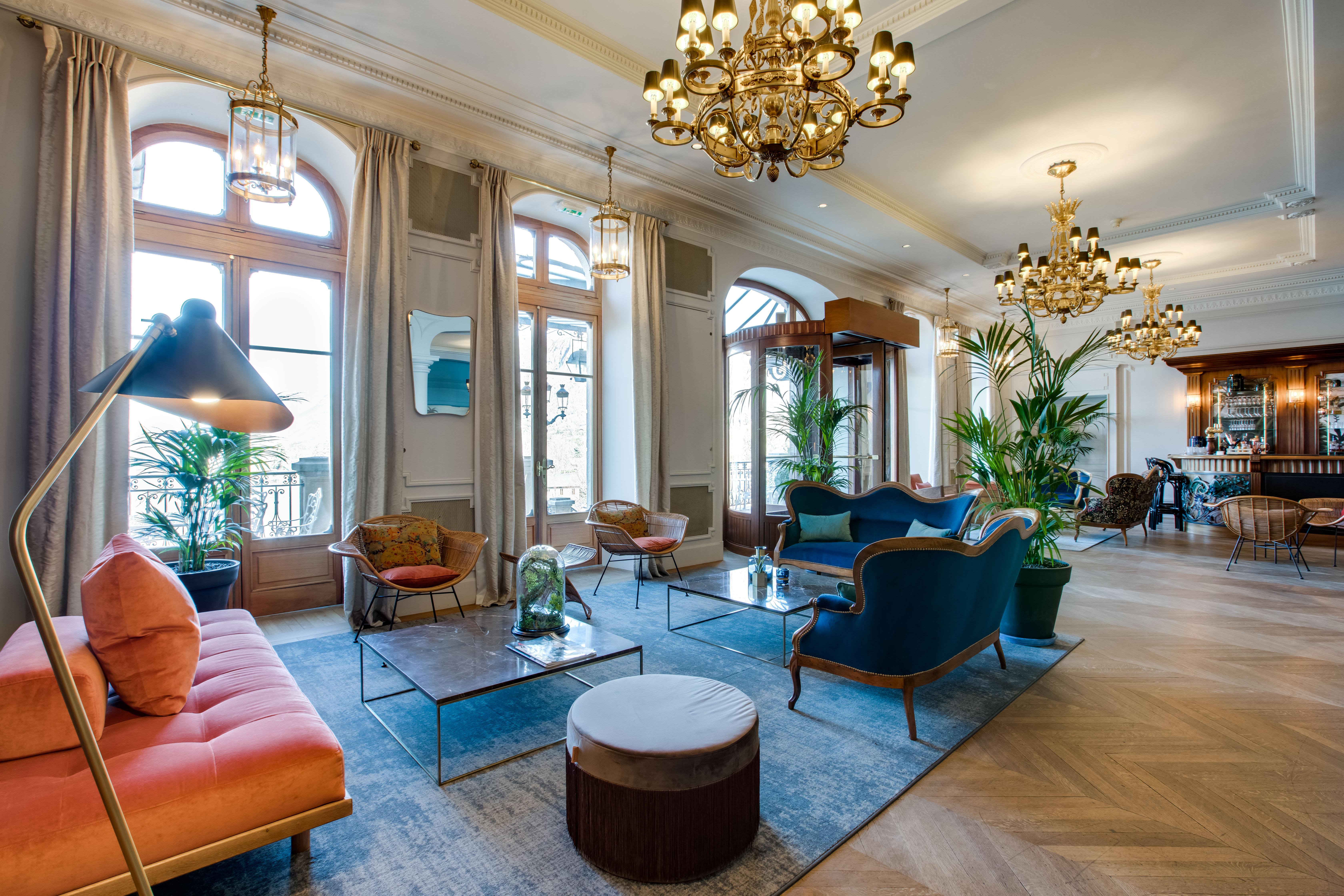 Le Palace De Menthon Εξωτερικό φωτογραφία The lounge at the Hotel Axelmannstein